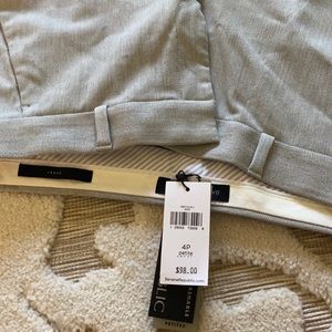 Gray cropped trouser pant